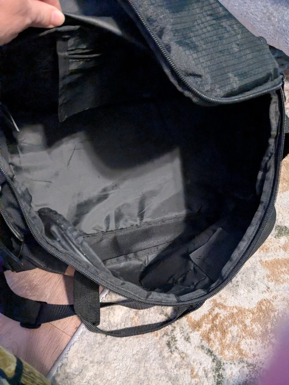 Puma Black Duffel Bag with Metallic Copper Logo